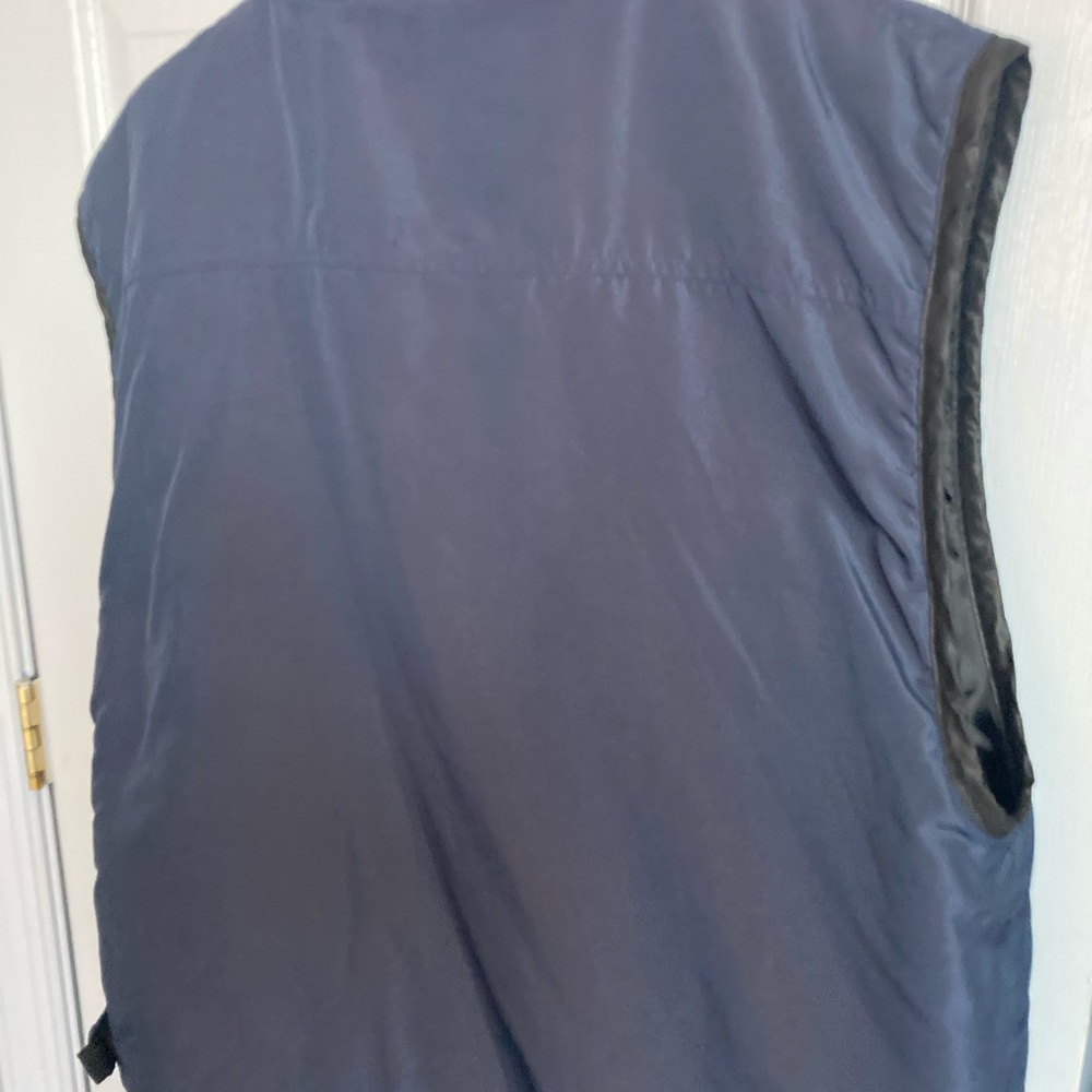 Flipbox Vintage Men's full zip Blue/Black Puffer Vest Size Extra Large. - Picture 5 of 10